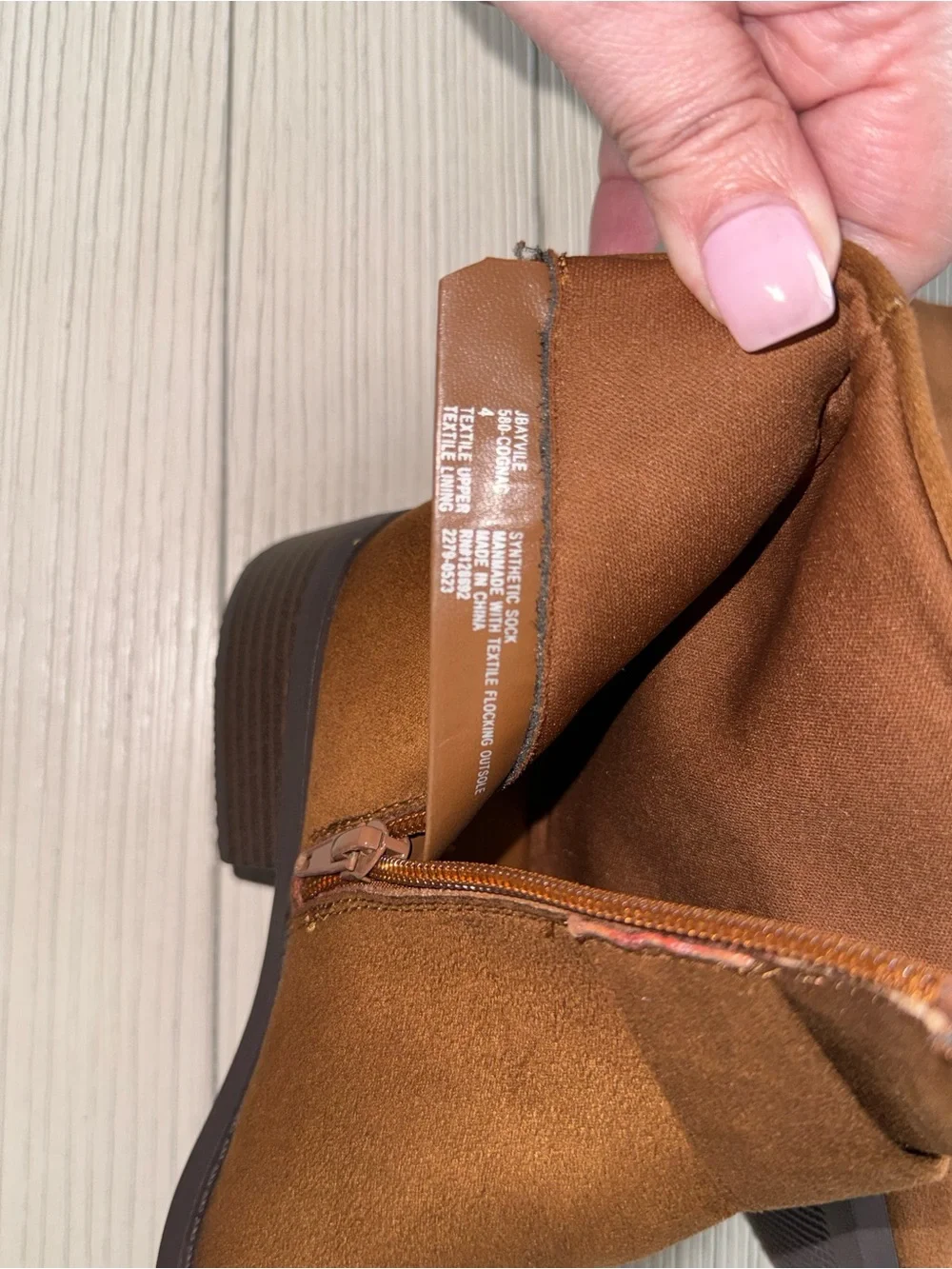 Steve Madden Cognac Suede-Look Ankle Booties with Buckle